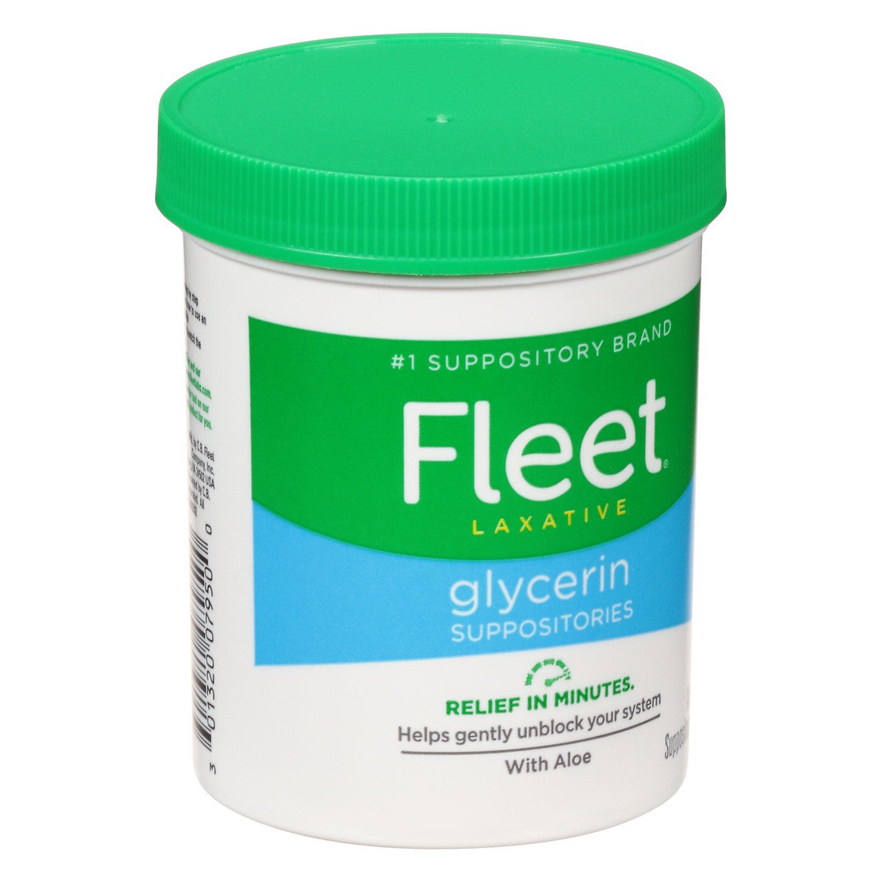 Fleet Glycerin Suppositories Adult Laxative Jar, 50 Ea